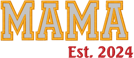 Custom MAMA Crewneck Sweatshirt | Embroidered EST Date Gift