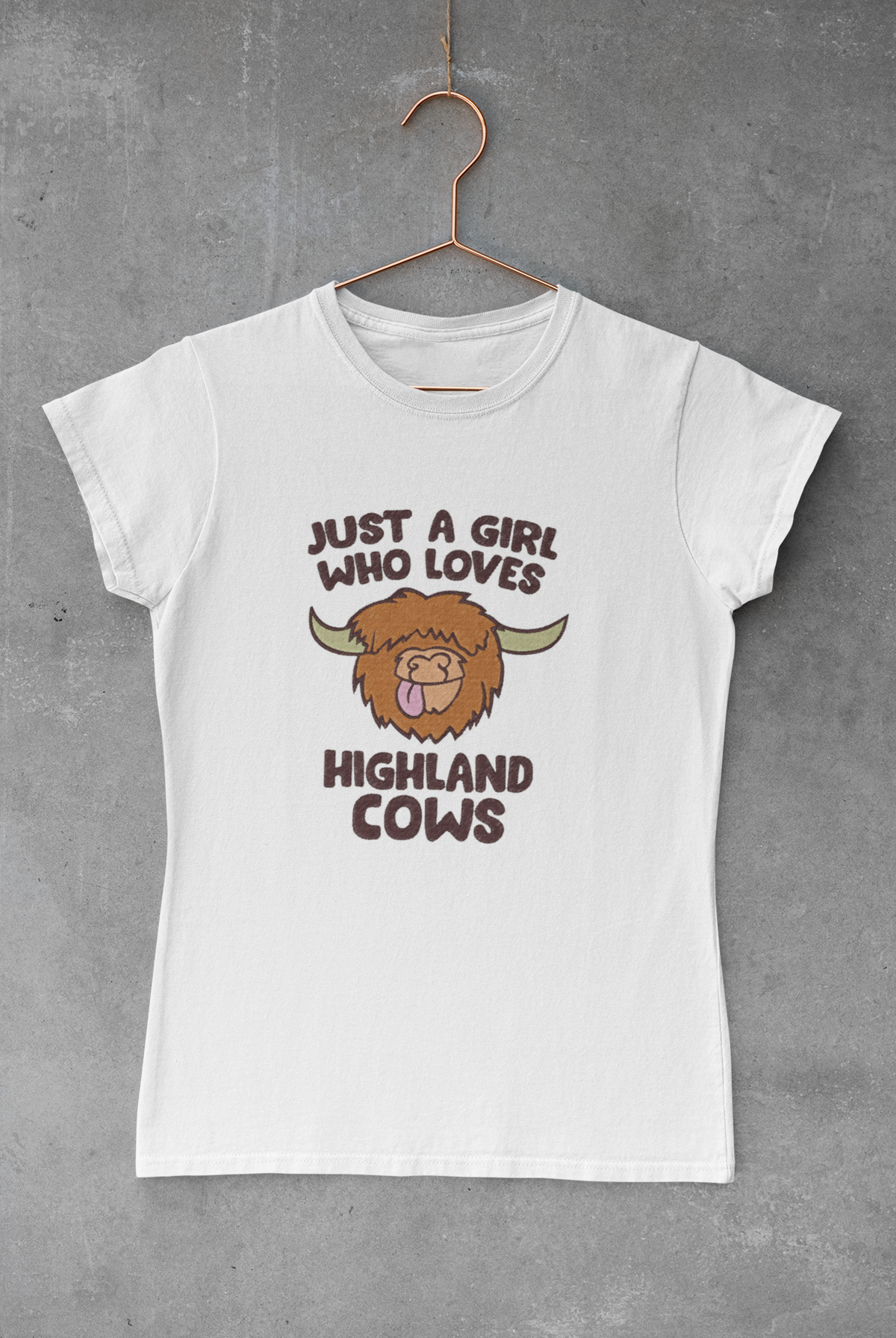 Highland Cow Lover printed t-shirt
