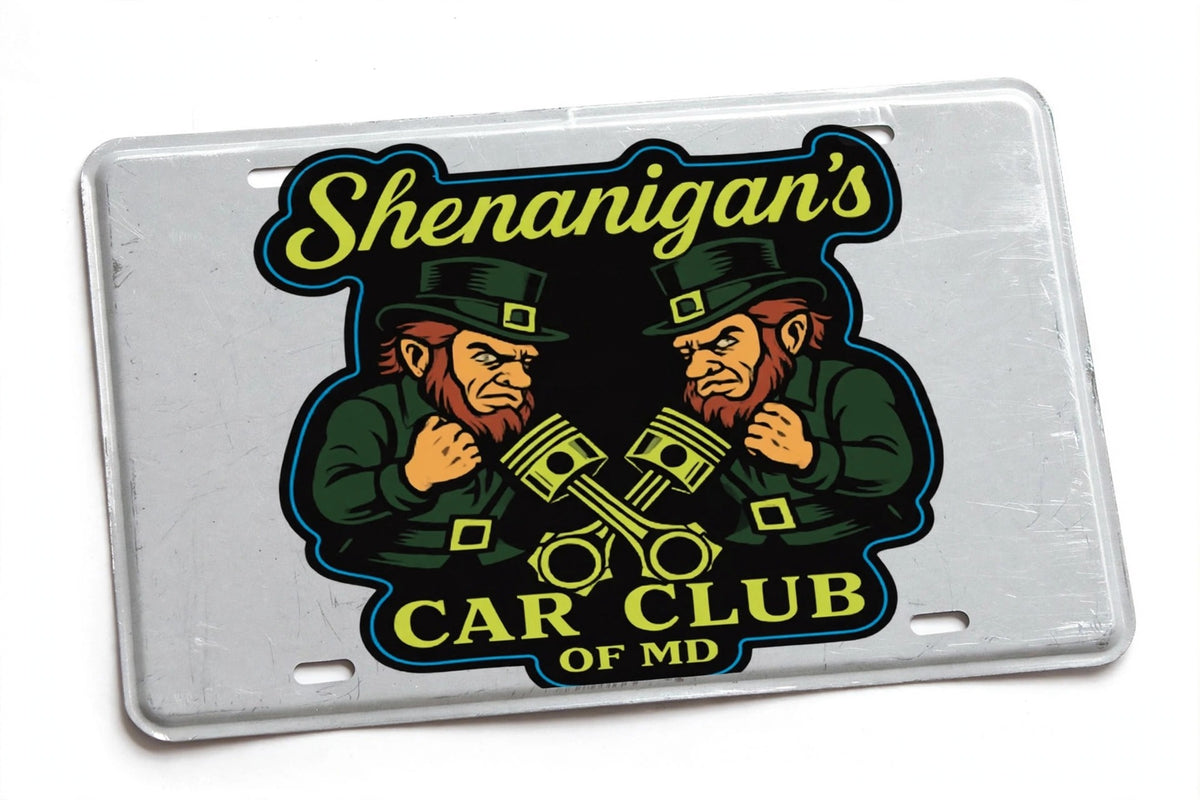 Shenanigans Car Club License Plate