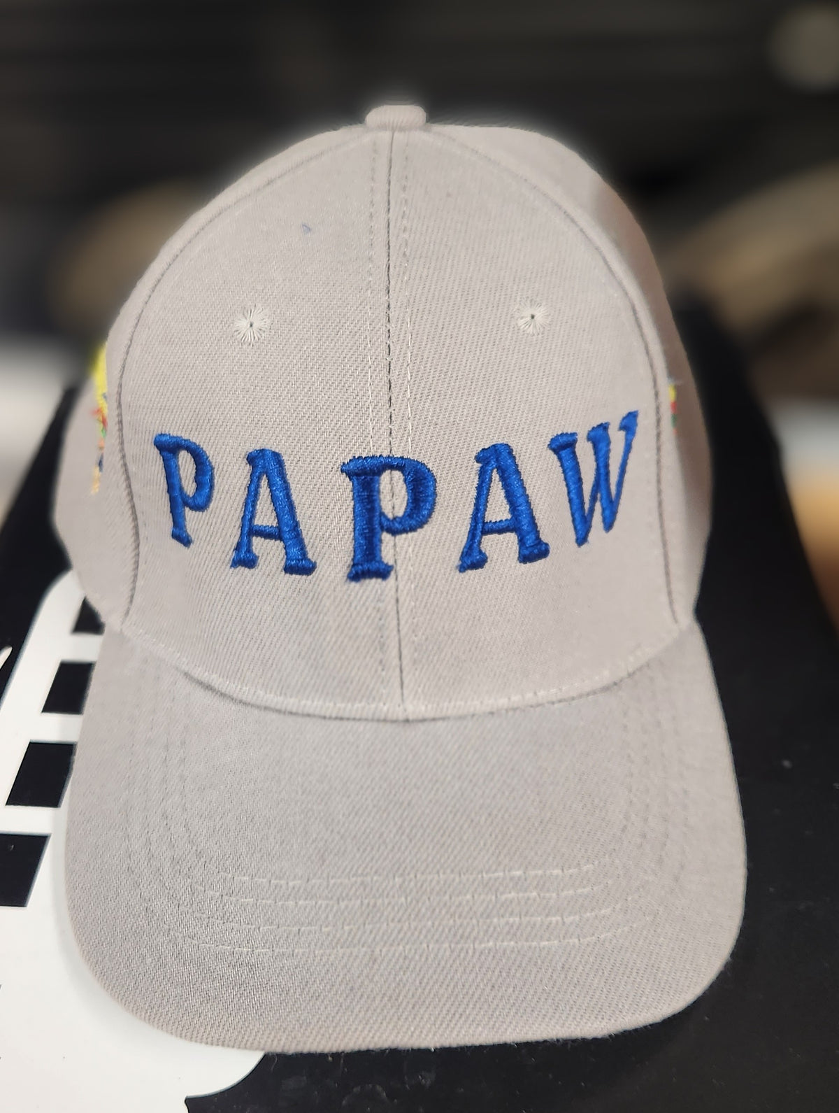 Custom order hat with name centered