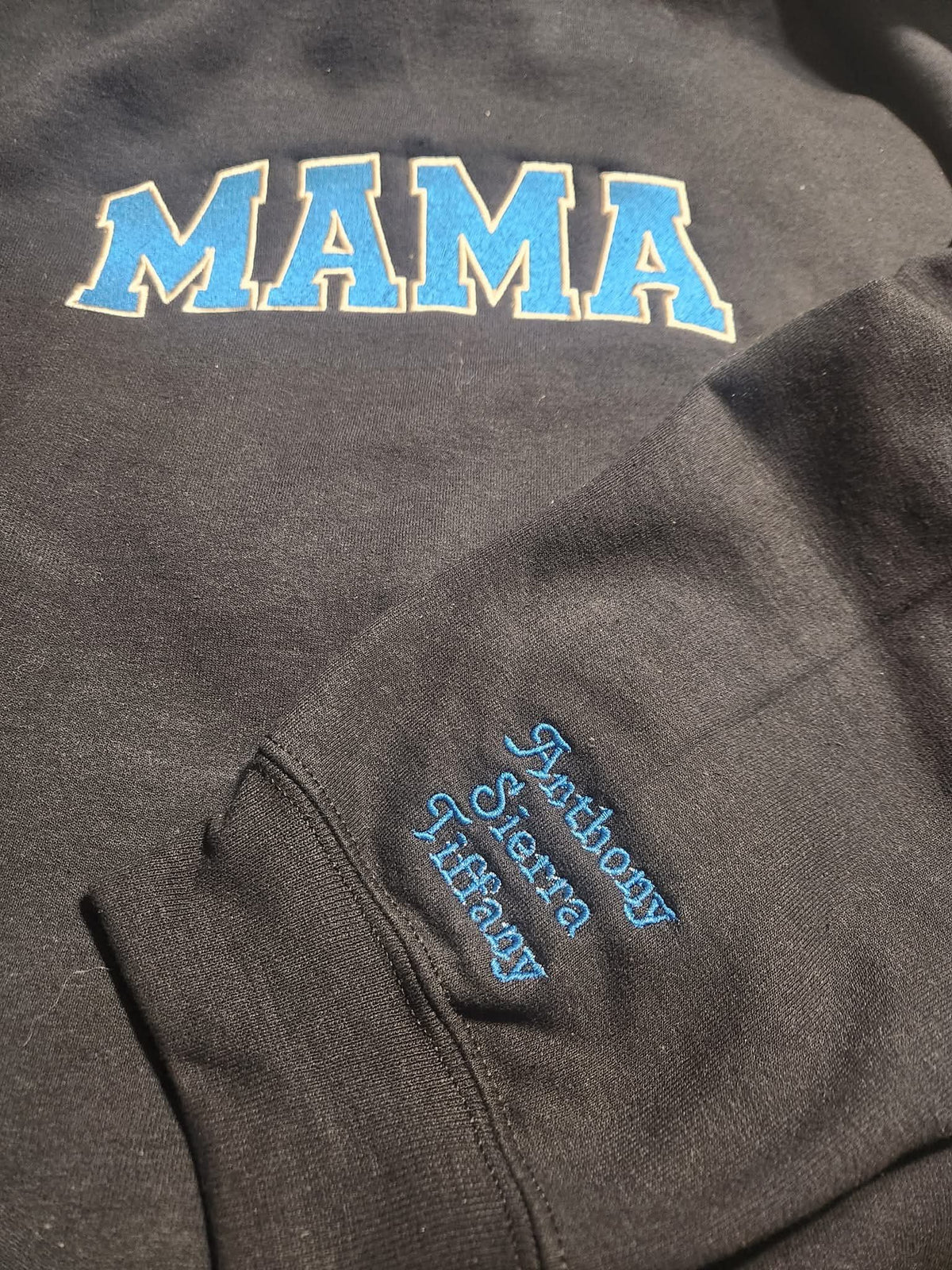 Embroidered Mama Sweatshirt — Made From Your Baby's Clothes