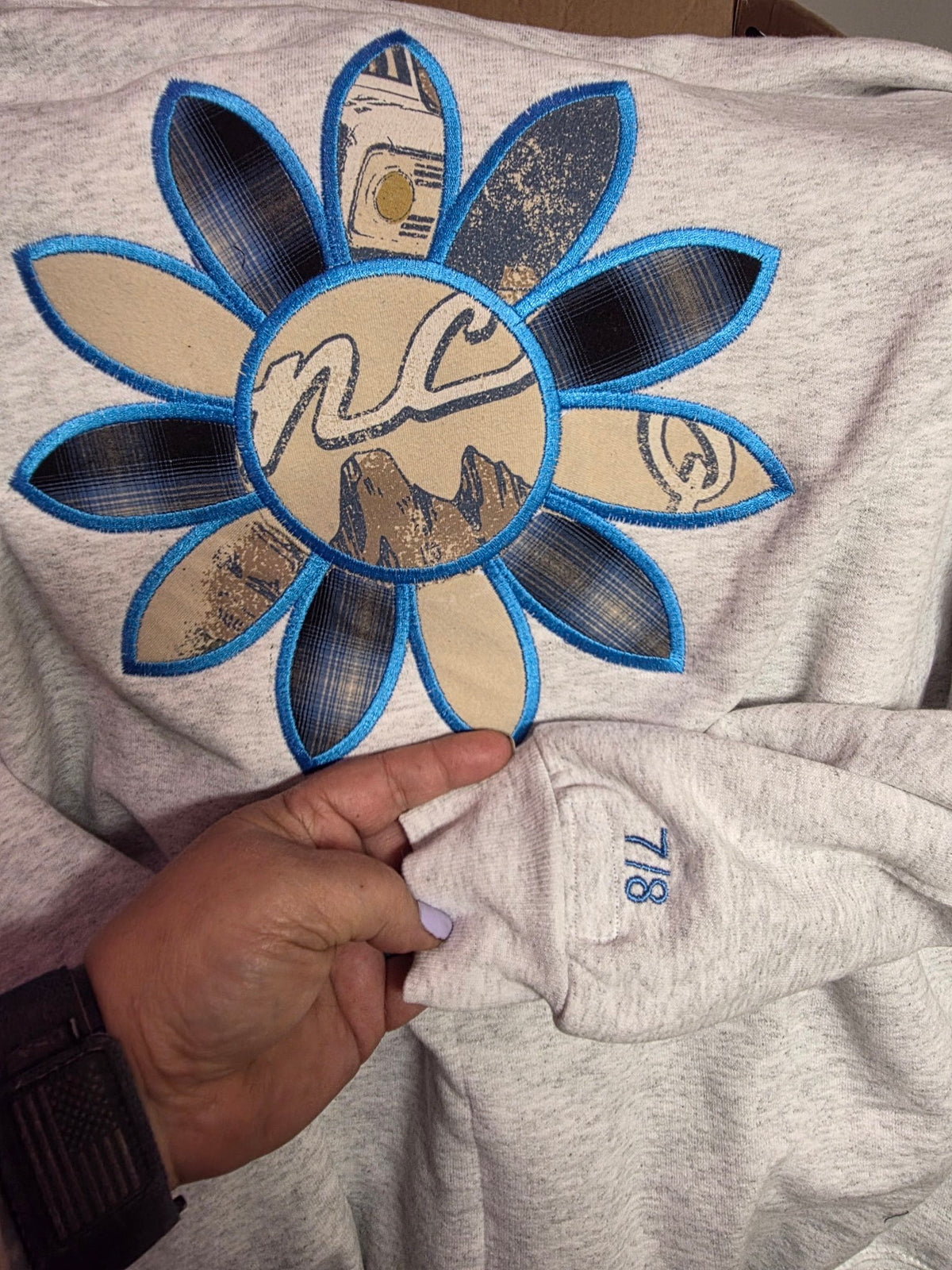 Embroidered Mama Sweatshirt — Made From Your Baby's Clothes