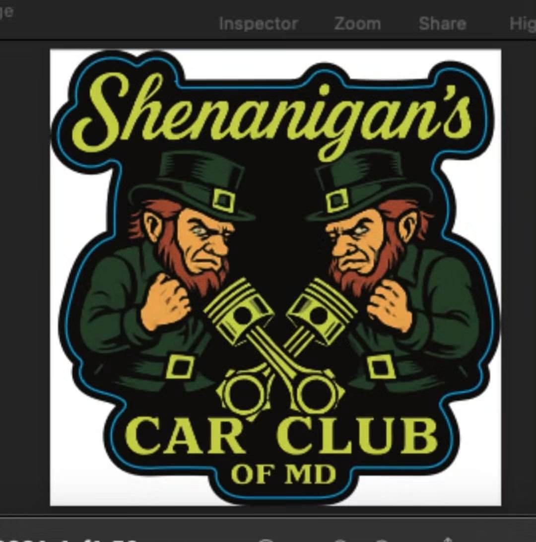 Shenanigans Car Club Stickers