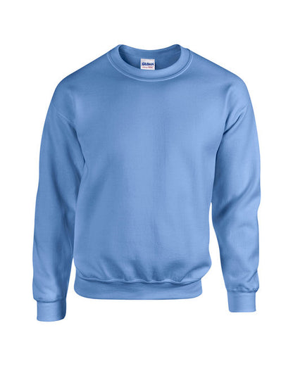 Light blue blank crewneck sweatshirt ready for custom graphic printing.