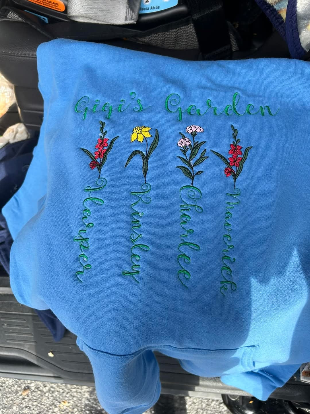 Custom Birth Flower Sweatshirt | Personalized Family Garden Apparel
