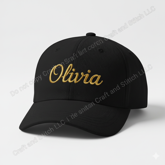 Custom Embroidered Name Hat