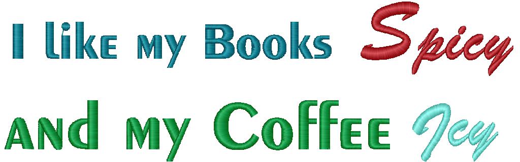 Spicy Books & Icy Coffee | Embroidered Bookish Shirt