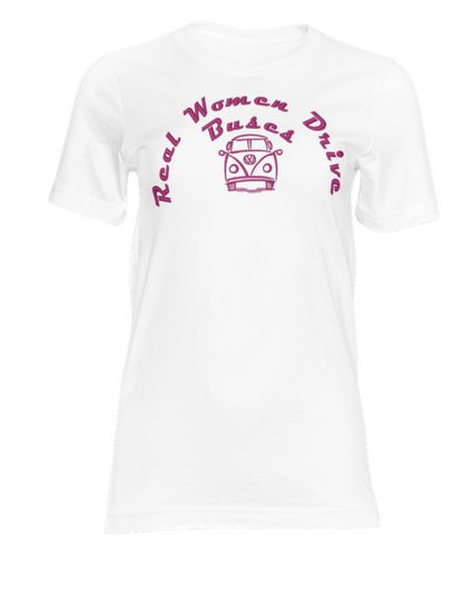 Real Women Drive Buses Embro T-shirt