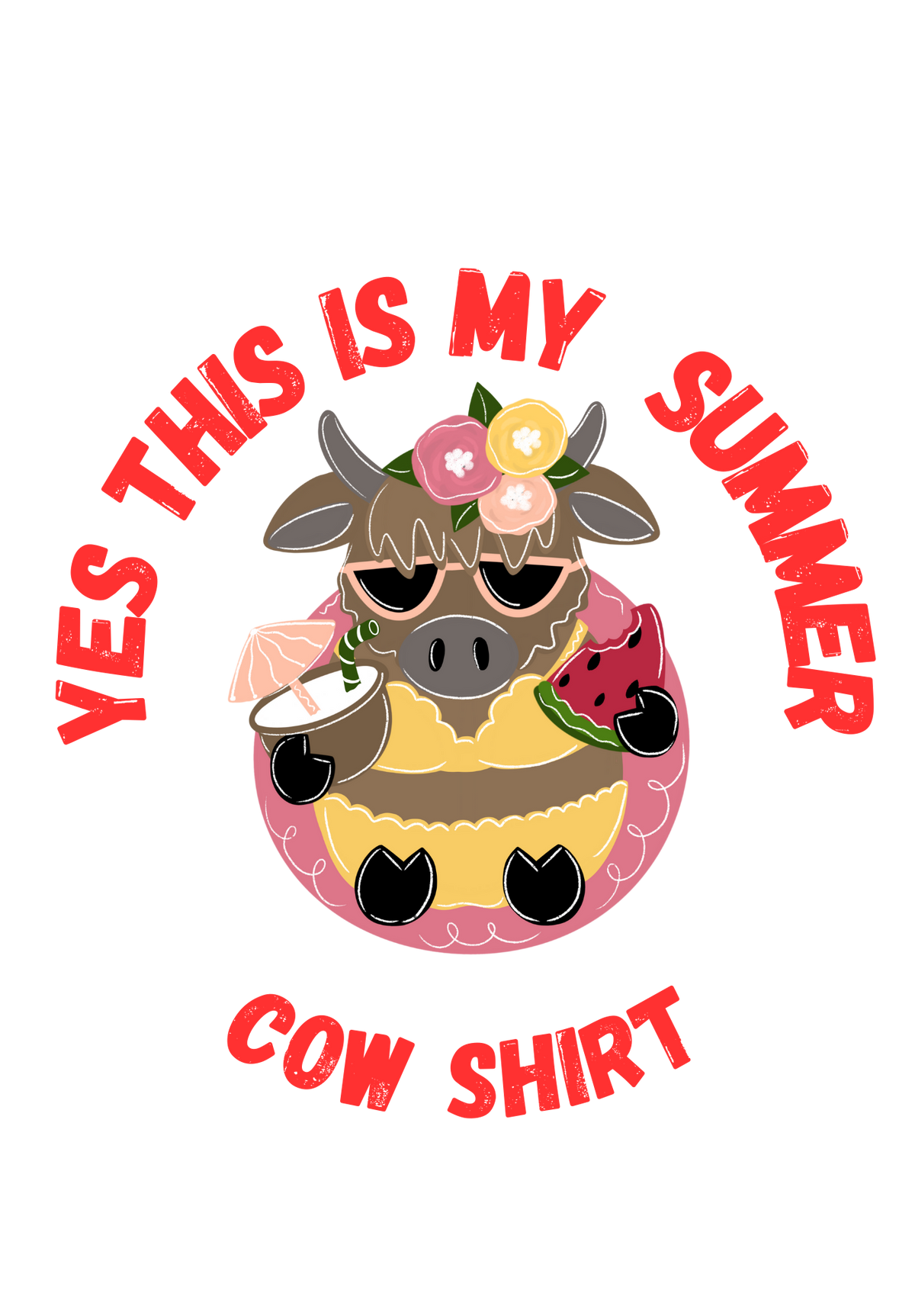 Highland Cow Summer Shirt
