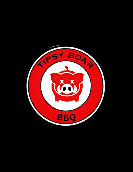 Tipsy Boar BBQ Stickers