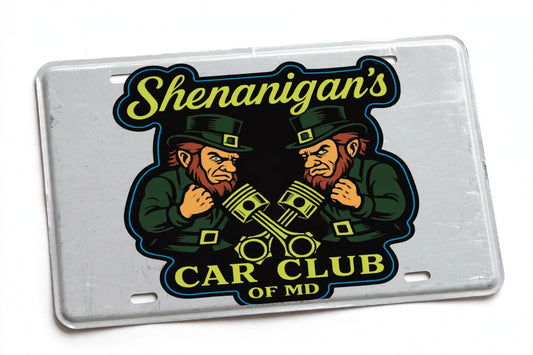 Shenanigans Car Club License Plate